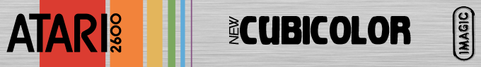 Cubicolor logo for Atari 2600